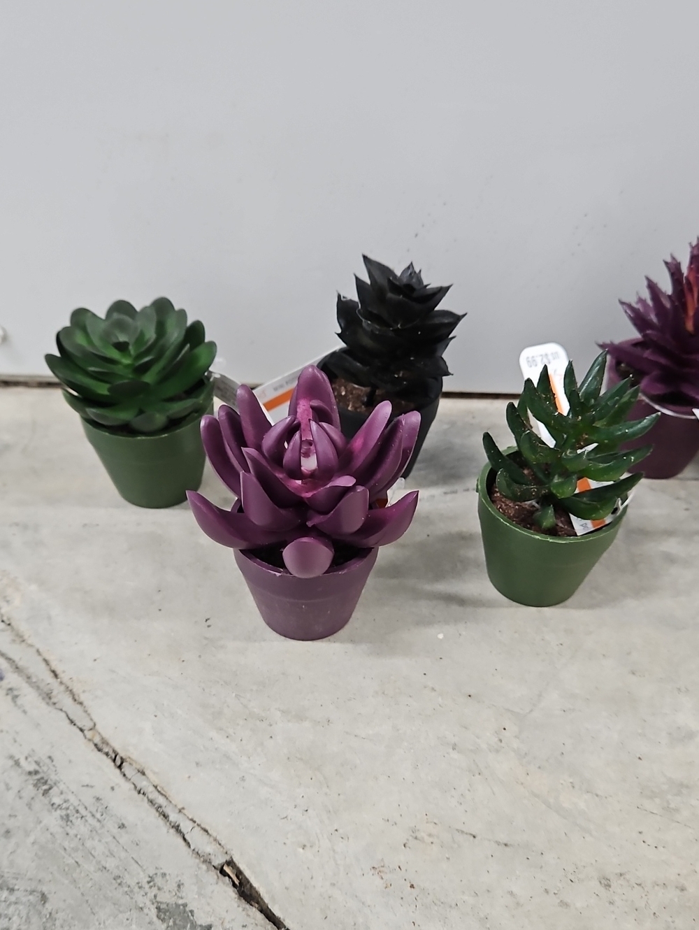 Faux Mini Potted Succulents Plants - 10 Plants
